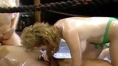 Oiled Catfight Training