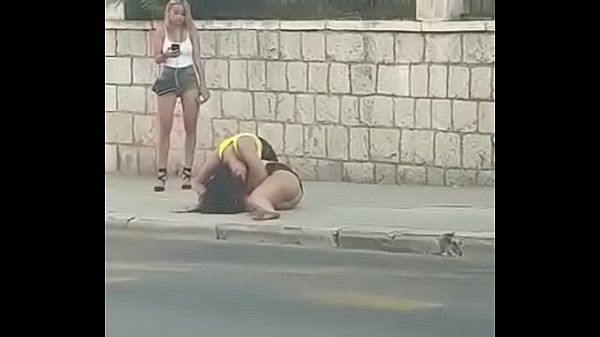 Girls fighting after club