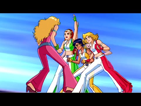 Sam, Clover & Alex vs. Disco Chicks [Totally Spies – S3E06 – "Forward to the Past"]