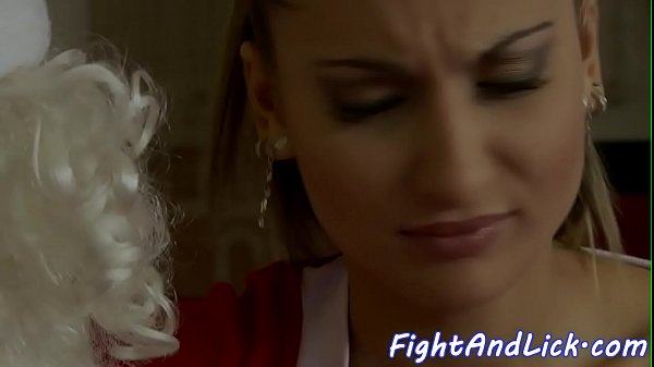 Gorgeous babe pleasured after catfight